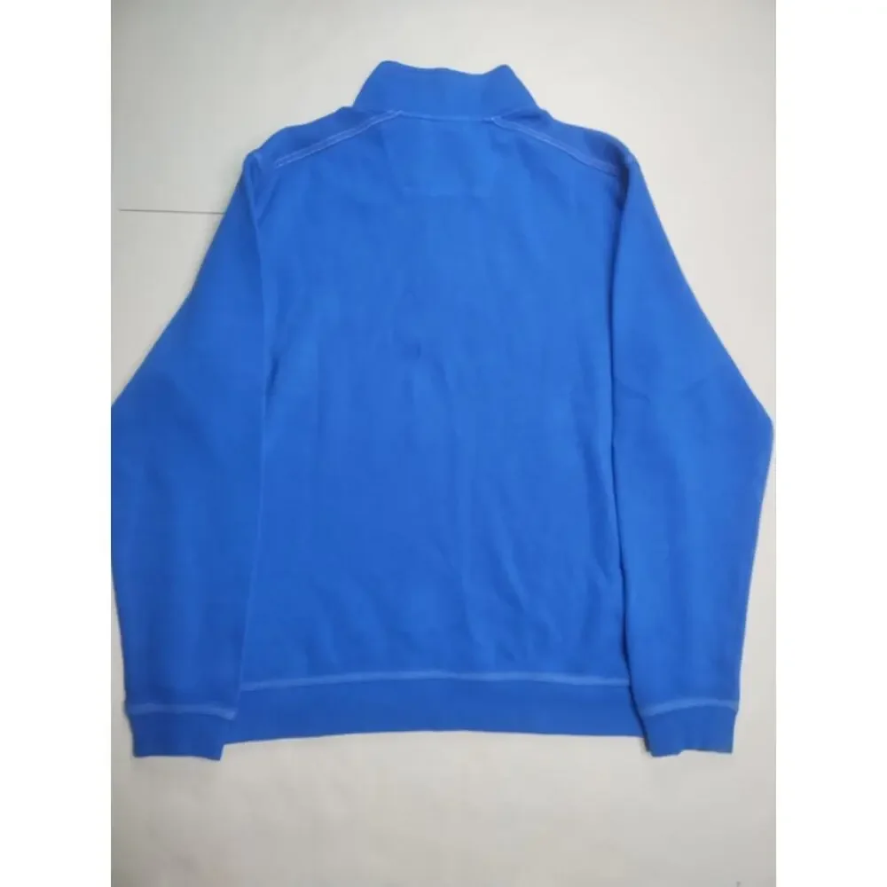 Tommy Bahama Supima 1/4 Zip Pullover Blue Islandzone Men’s Large